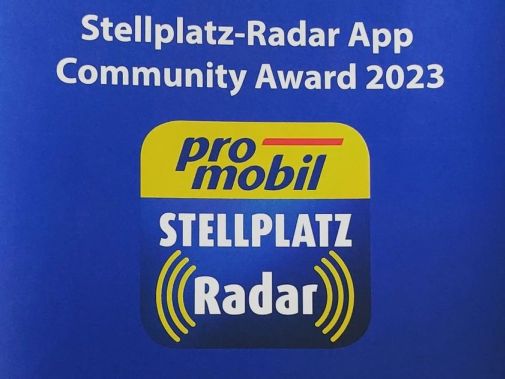 Stellplatz-Radar App Community Award 2023