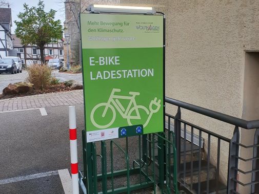 E-Bike-Ladestation am Wolfhager Rathaus